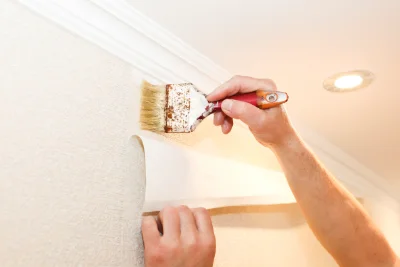 Pose de papier peint à Mendive — revêtements muraux et toiles de verre